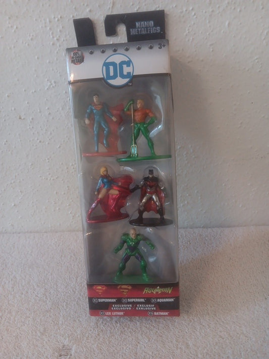 NANO METAL FIGS DC Comics  Superman Supergirl  Aquaman  Lex Luthor  Batman  