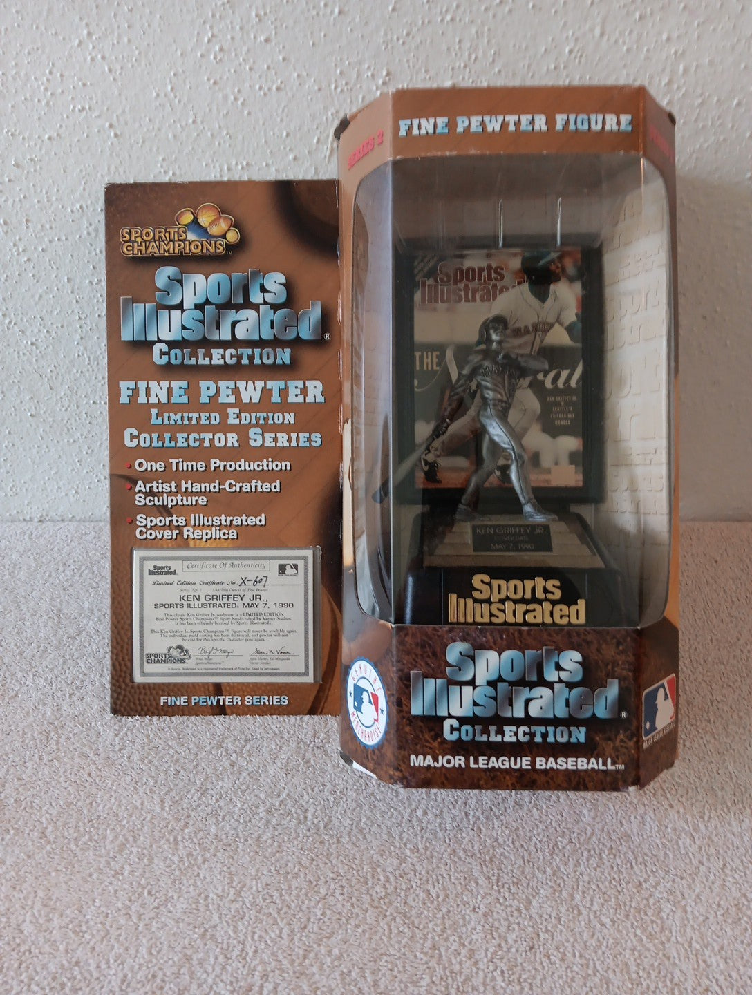 Ken Griffey Jr. Sports Illustrated Collection Fine Pewter Figure w/ COA 