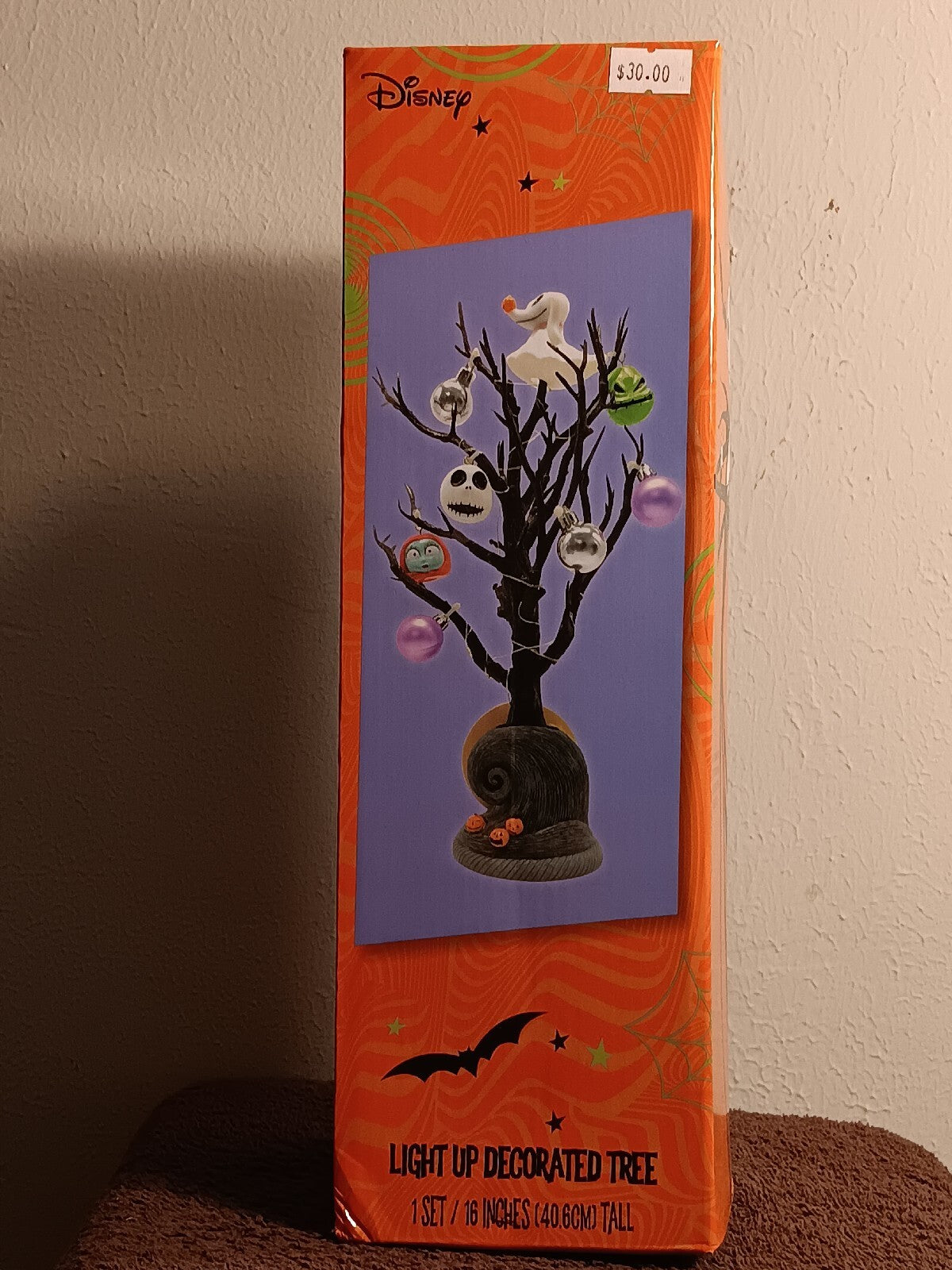 The Nightmare Before Christmas 16” Decorated Light-Up Halloween Character Tree