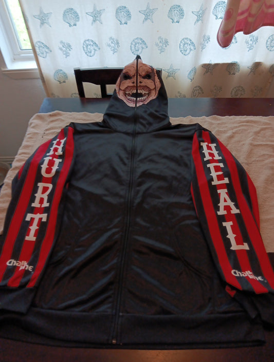 WWE Chalk Line  jacket HURT AND HEAL HODIE WITH FACE The Fiend Bray Wyatt 4XL