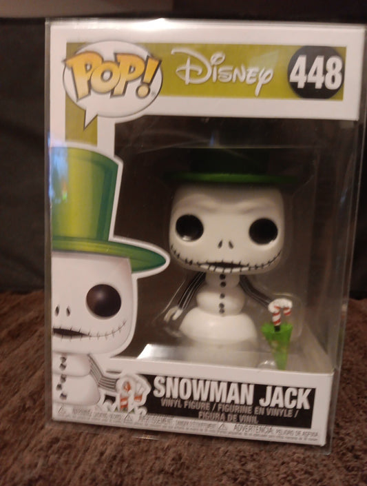 Funko POP! Disney: SNOWMAN JACK #448 - Nightmare Before Christmas w/ Protector