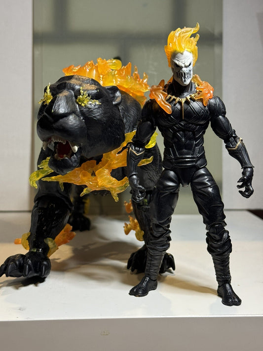 Custom Ghost Panther Marvel Legends Ghost Rider NO motorcycle Black
