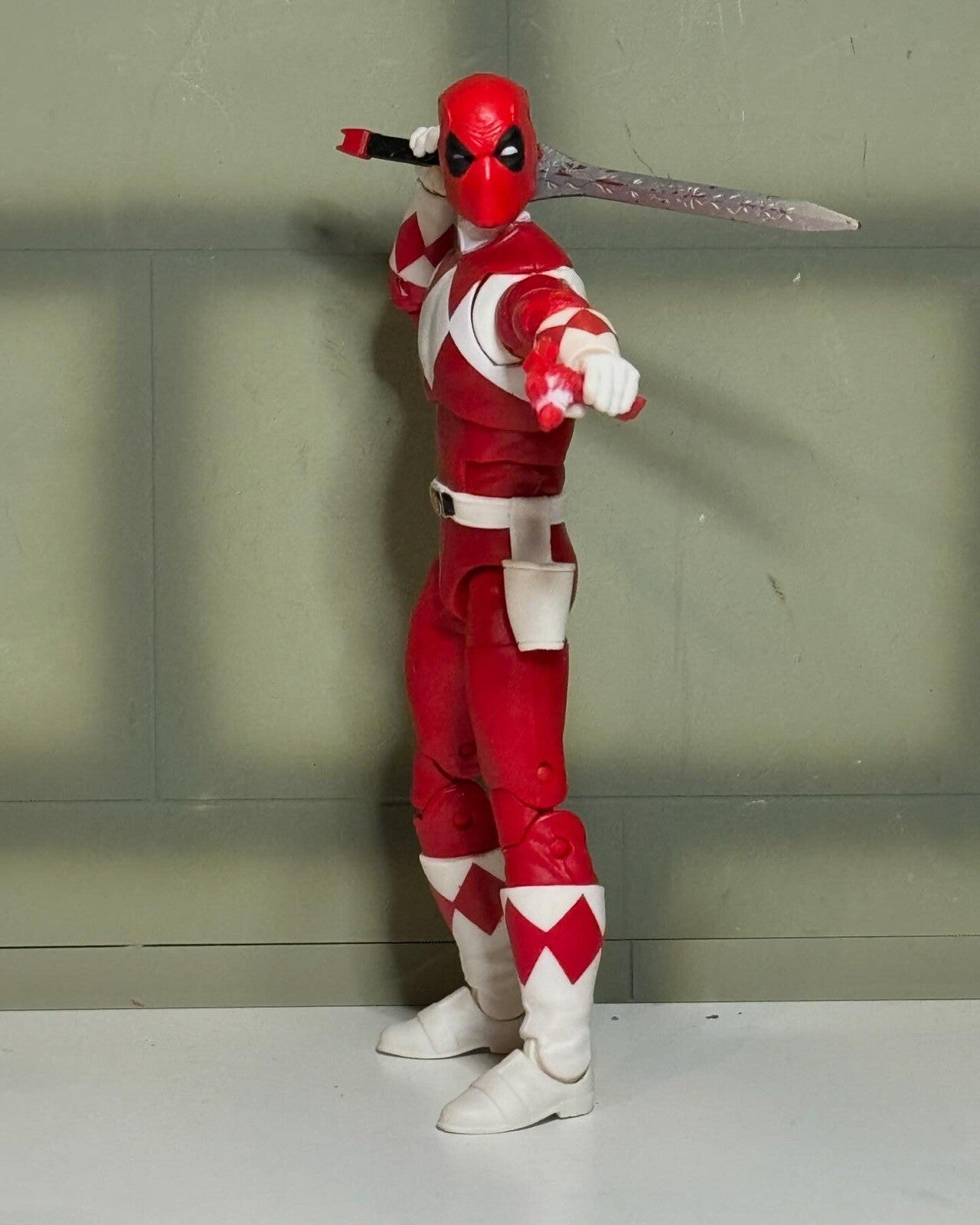 Custom Power Pools Power Rangers Lightning Mighty Morphin Blue Ranger Deadpool