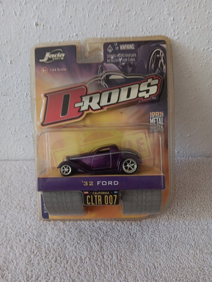 Jada Toys  ‘32 Ford Purple Car D-Rods 1:64 Die Cast