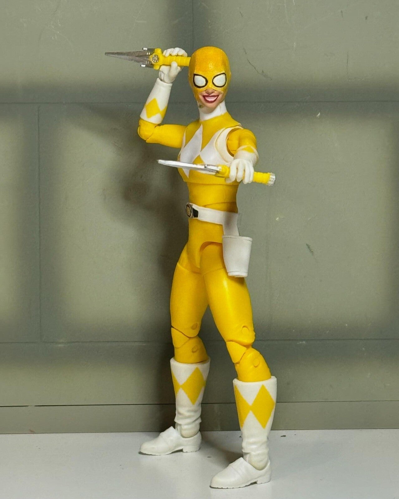 Custom Power Pools Power Rangers Lightning Mighty Morphin Blue Ranger Deadpool