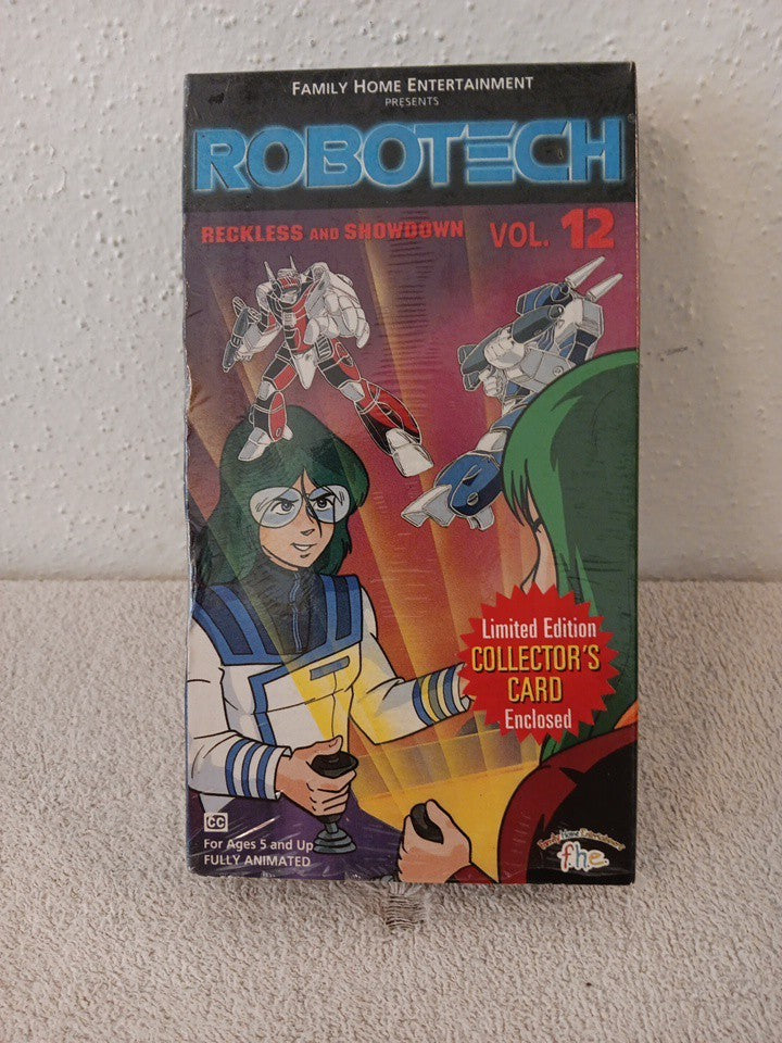 Robotech VHS Volume 12  Family Home Entertainment Reckless and Showdown