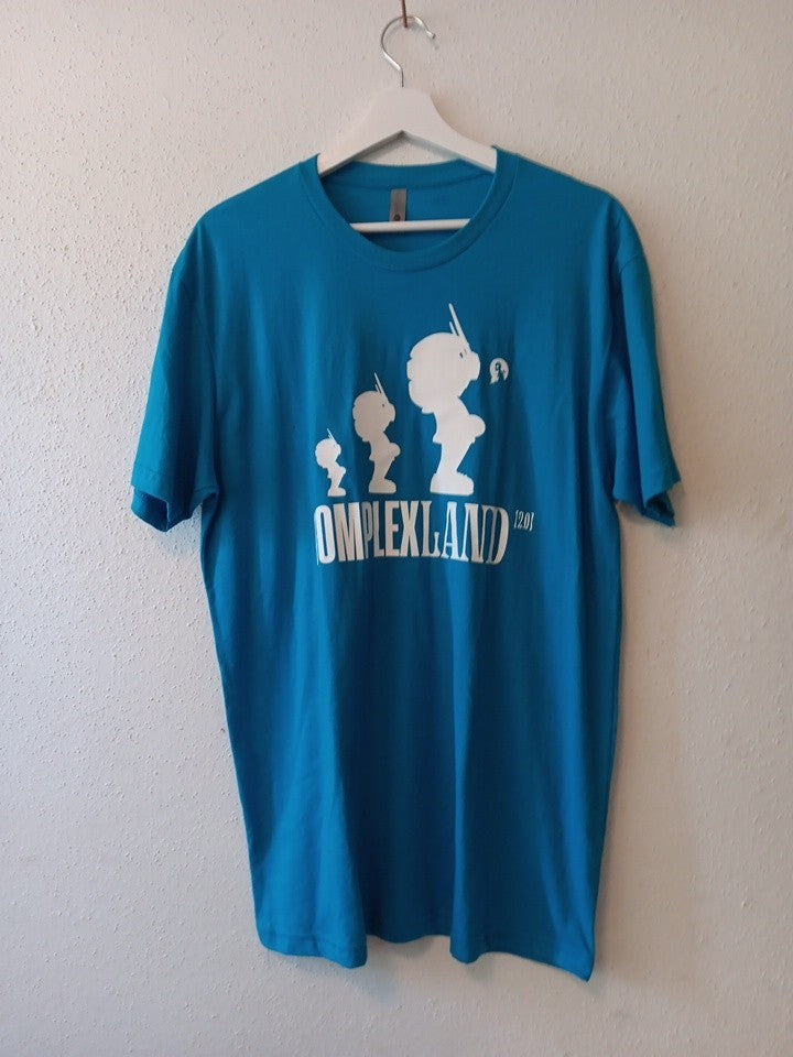 Quiccs OG Blue TEQ63 Complexland Tee Martian Toys - Size Large T-shirt TEQ 63