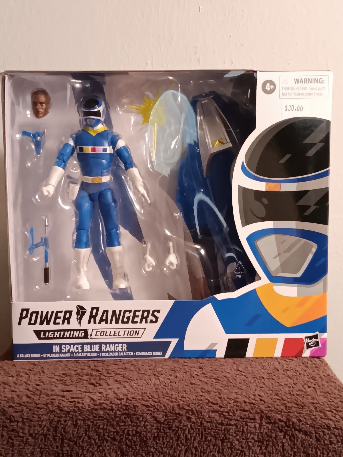 Power Rangers Lightning Collection In Space Blue Ranger & Galaxy Glider Figure