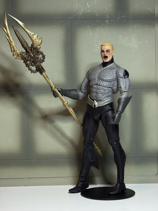 Custom BLACK LANTERN AQUAMAN BLACKEST NIGHT Mcfarlane dc Direct Multiverse Green