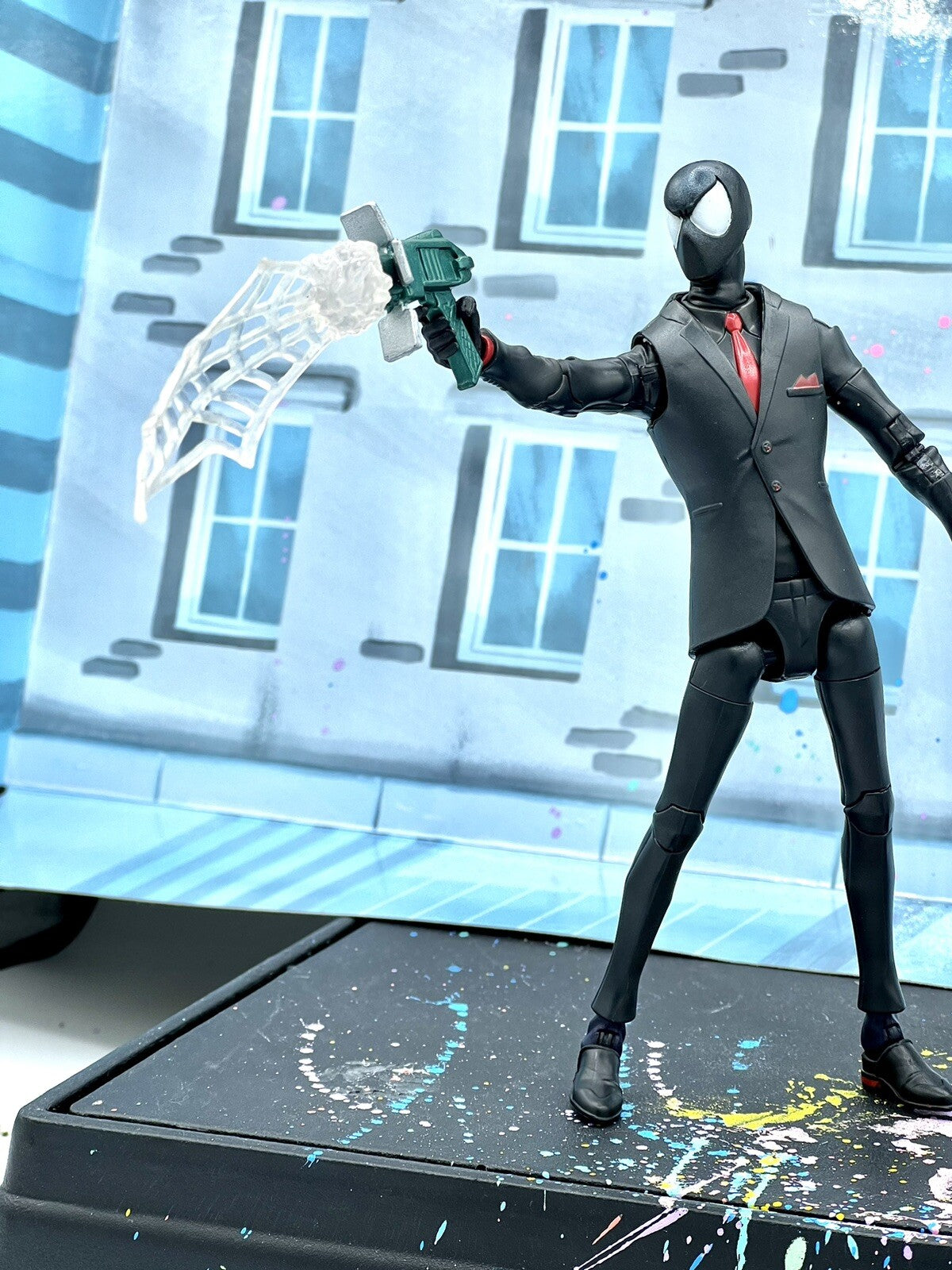 Custom Agent Spiderman Marvel Legends Noir Black Suit Symbiot Venom