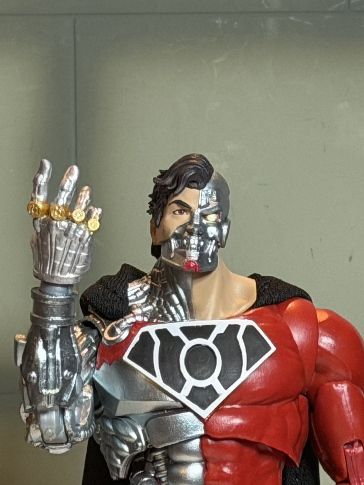 Custom Red Cyborg Superman McFarlane DC Multiverse Revenge of the Green Lanterns