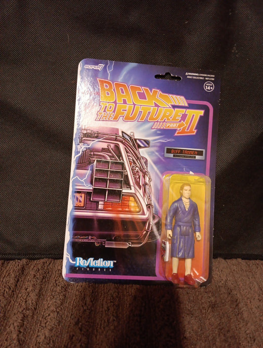 NEW Super7 Back to the Future Part II BIFF TANNEN 3-3/4-inch ReAction Figure