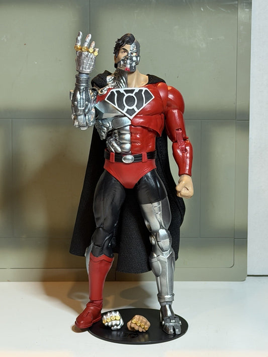 Custom Red Cyborg Superman McFarlane DC Multiverse Revenge of the Green Lanterns