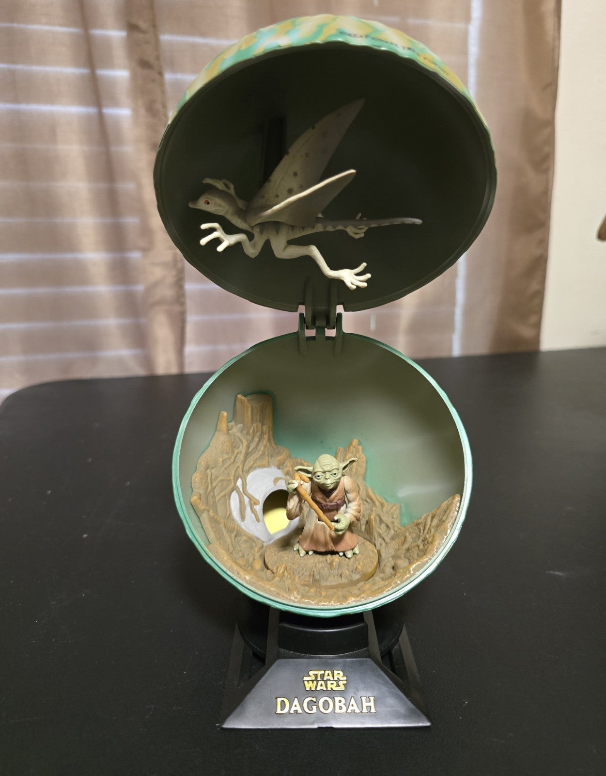 Star Wars Dagobah Galaxy Yoda Action Figure Playset Hasbro Force 90s Vintage Toy