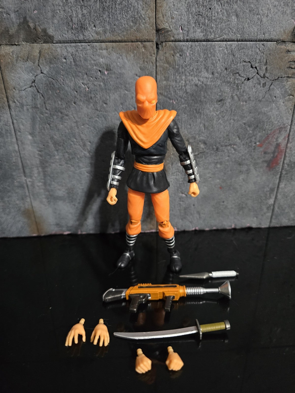 BST AXN TMNT Ninja Turtles In time Foot Clan Soldier Orange, complete