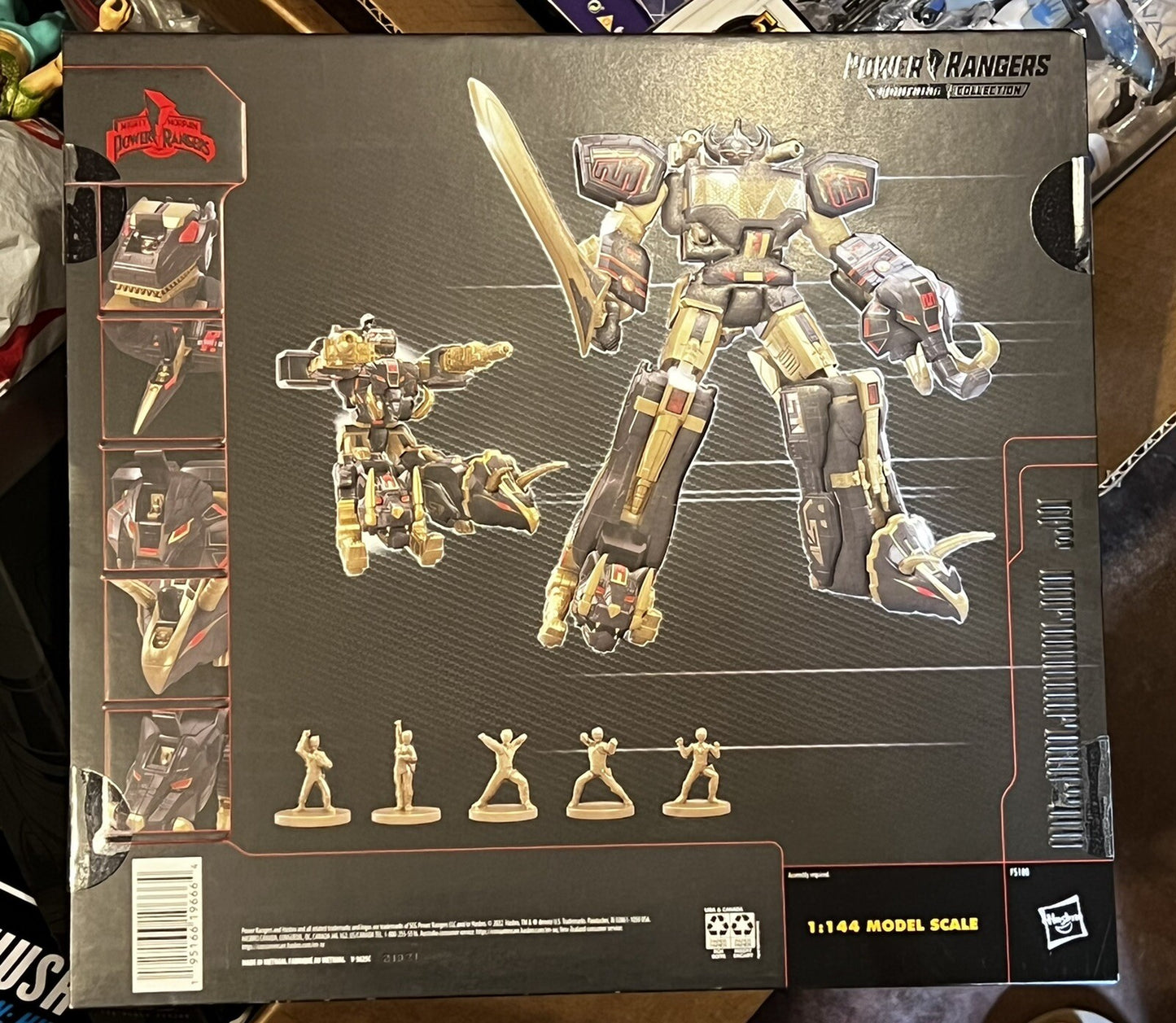 Black & Gold Dino Zord Power Rangers Lightening Ascension Project SDCC