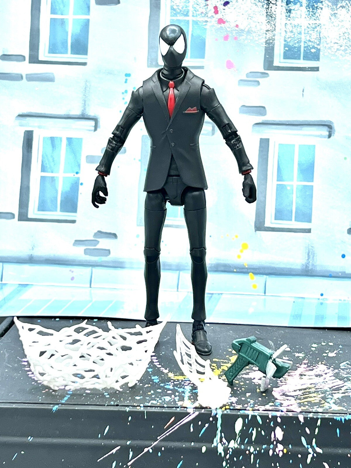 Custom Agent Spiderman Marvel Legends Noir Black Suit Symbiot Venom