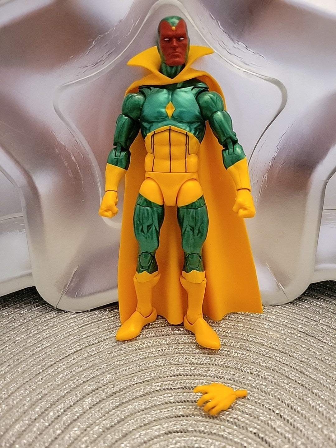 Marvel Legends Vision Green Yellow Hasbro LOOSE 6”