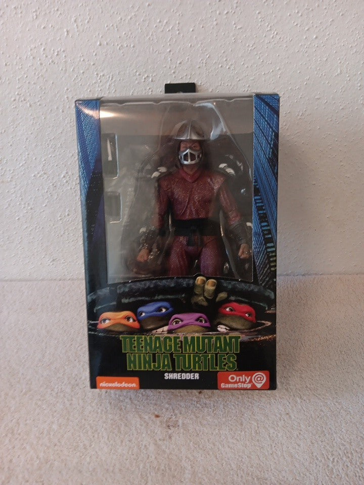 NECA Shredder Teenage Mutant Ninja Turtles Figure 1990 Movie Gamestop Exclusive