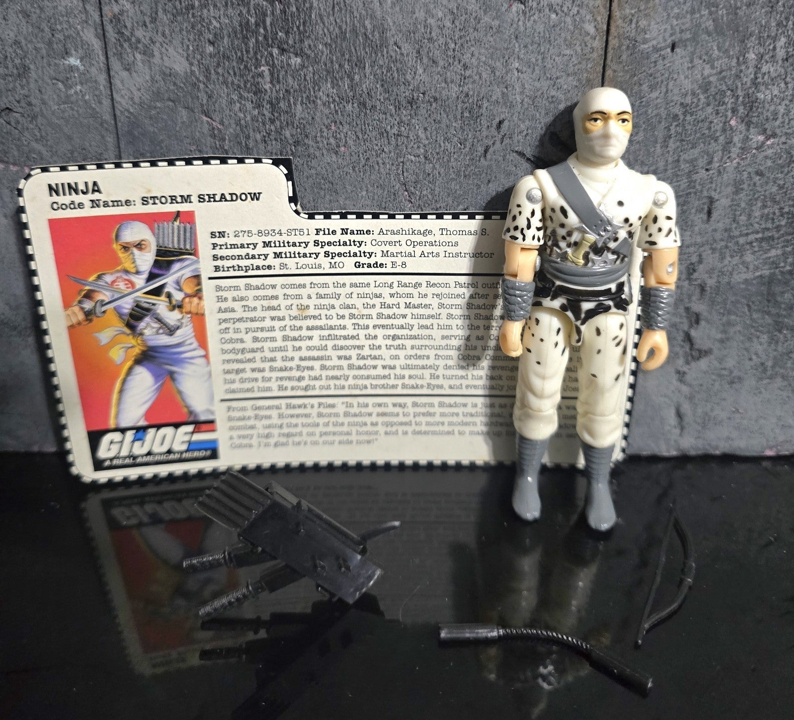 GI Joe 1997 15th Anniversary Commando Team Storm Shadow 3.75