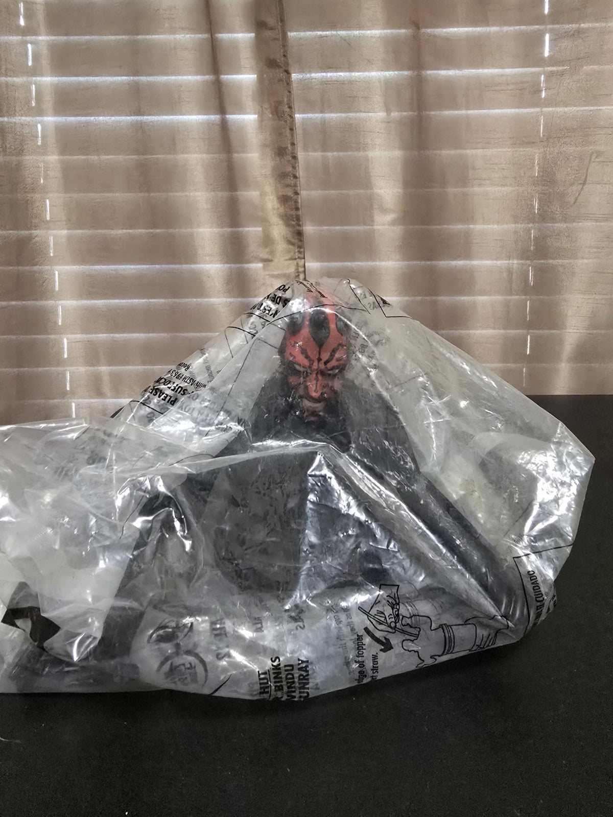 Phantom Menace 1999 Taco Bell Promo Darth Maul Drink Topper New