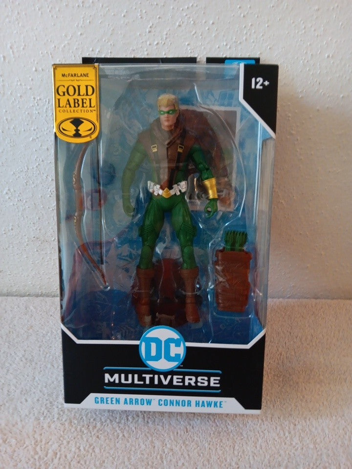 DC Multiverse McFarlane Toys 7” Green Arrow Connor Hawke Figure Gold Label