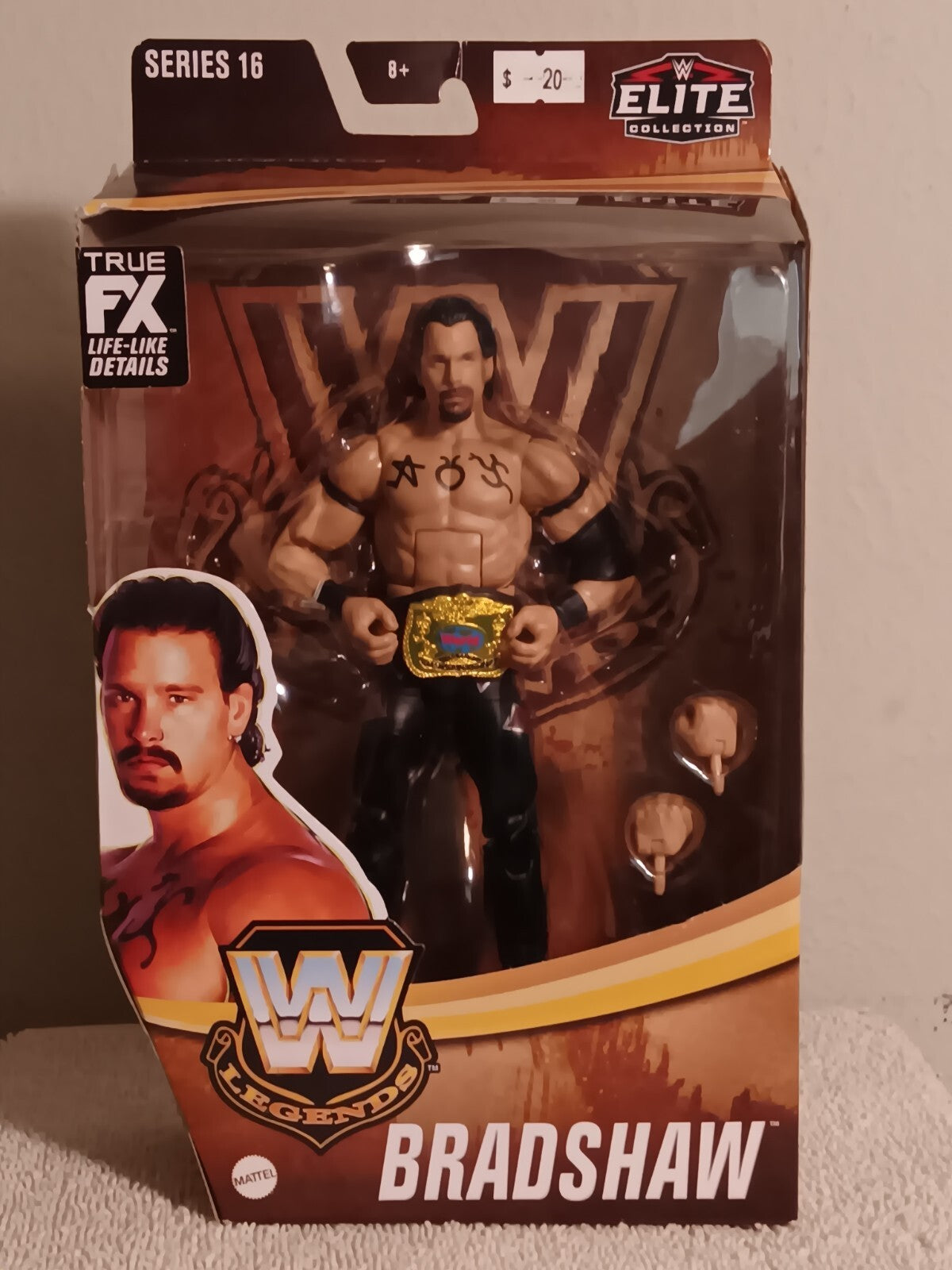2022 Mattel WWE Bradshaw Legends Series 16 Elite Collection Action Figure - New