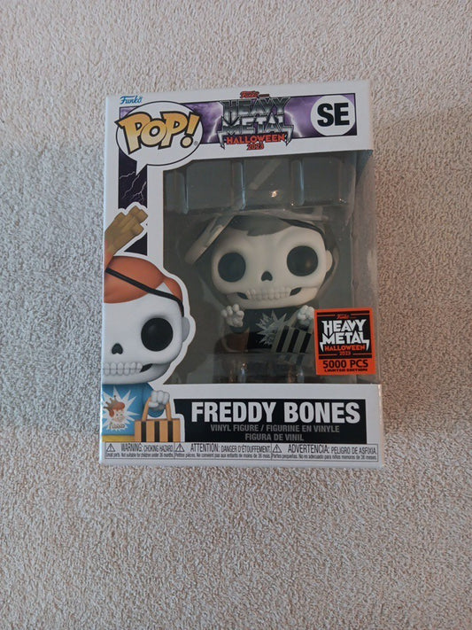 Funko Pop Heavy Metal Halloween 2023 Freddy Bones SE 