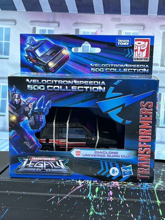 Burn Out Transformers Legacy Velocity Speedia 500 Collection Diaclone Universe