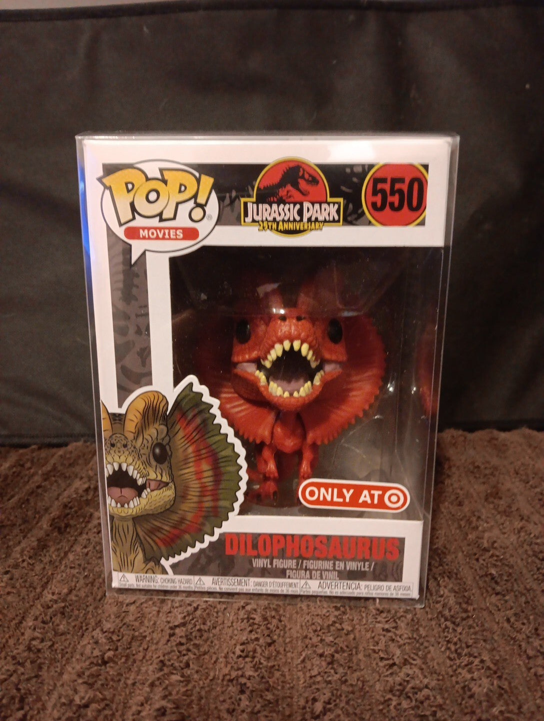 Funko POP! Movies: Jurassic Park - Red Dilophosaurus (Target) #550