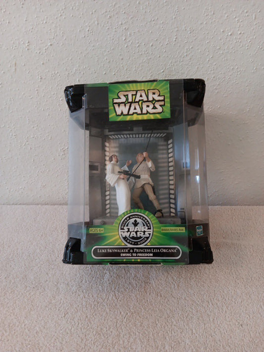 Luke Skywalker Princess Leia Swing to Freedom STAR WARS Silver Anniversary 