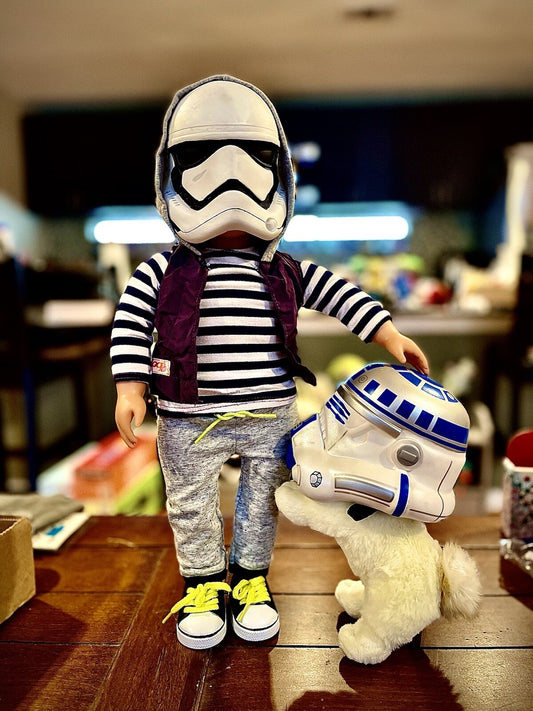 18” Hipster Stormtrooper & R2Dog2 (R2D2) American Girl Vinyl Designer Toys