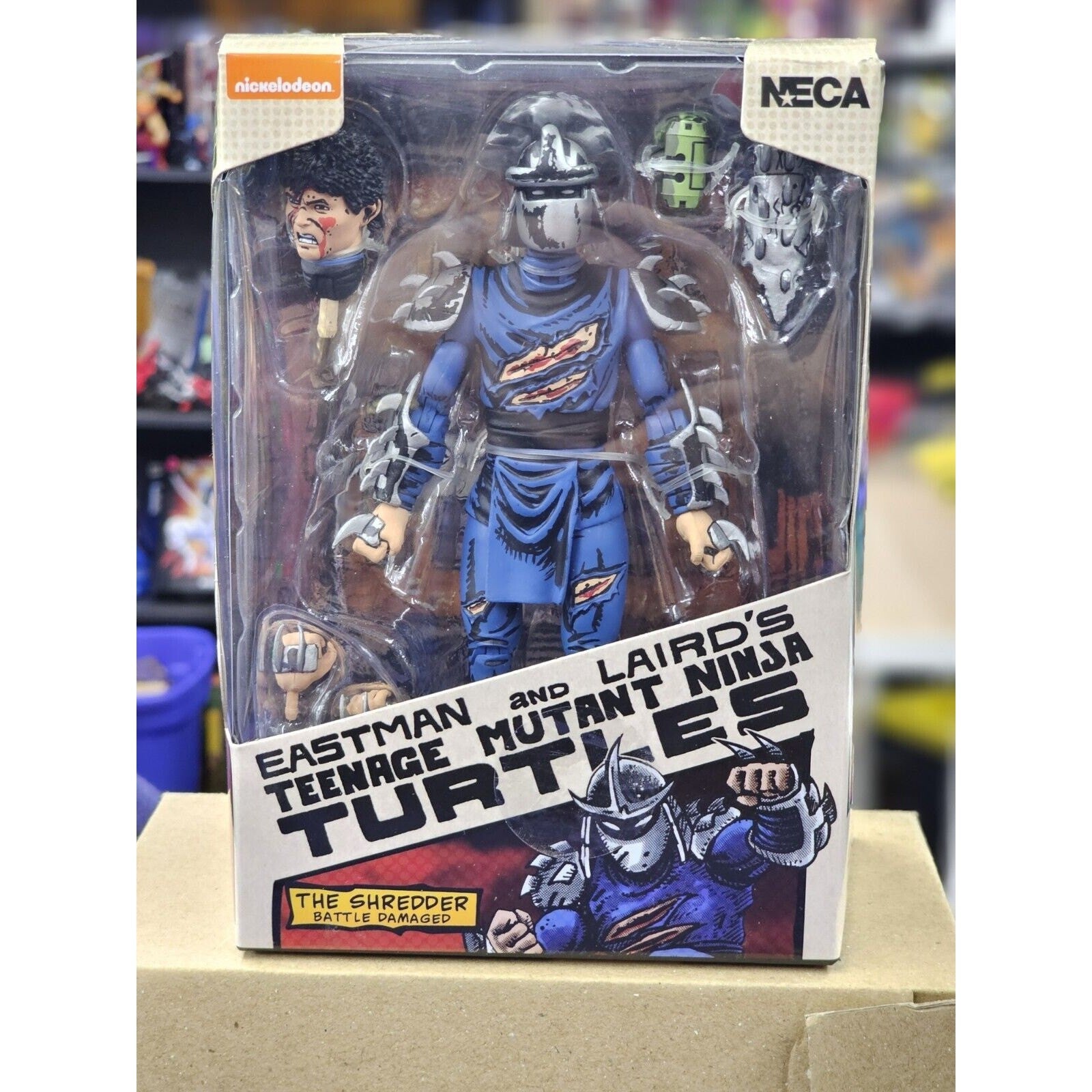 The SHREDDER Battle Damage NECA TMNT Mirage Comics READ