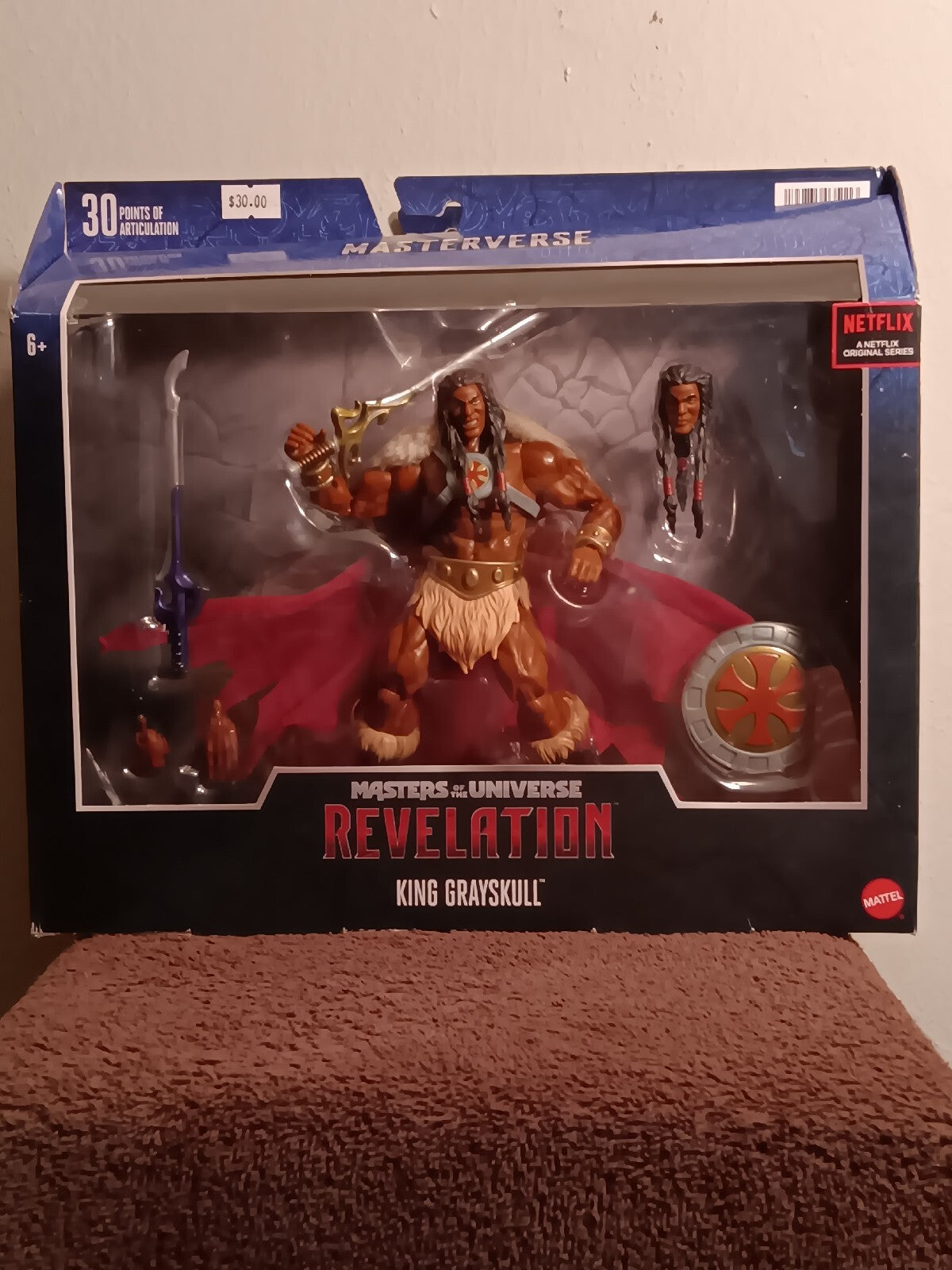 Masters of the Universe Revelation KING GRAYSKULL 7 IN 