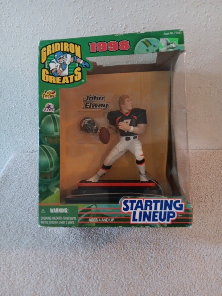 John Elway Gridiron Greats Starting Lineup 6” Figure 1998 NFL Denver Broncos 