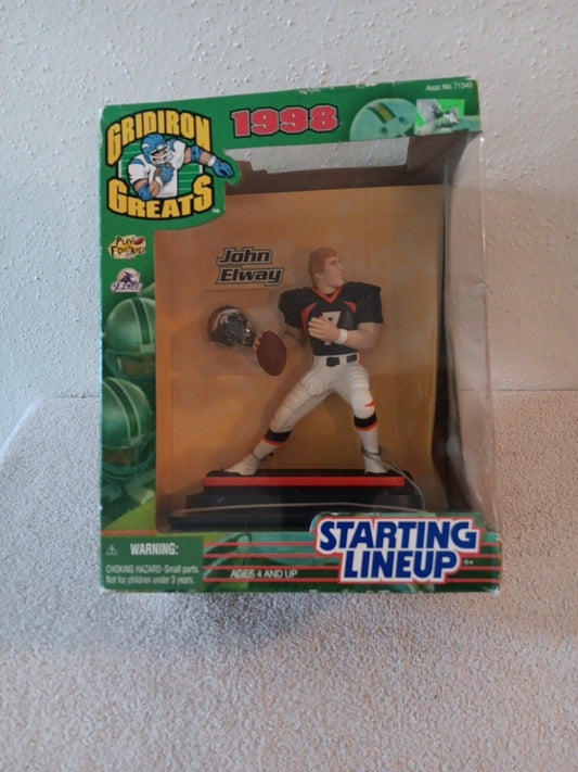 John Elway Gridiron Greats Starting Lineup 6” Figure 1998 NFL Denver Broncos 