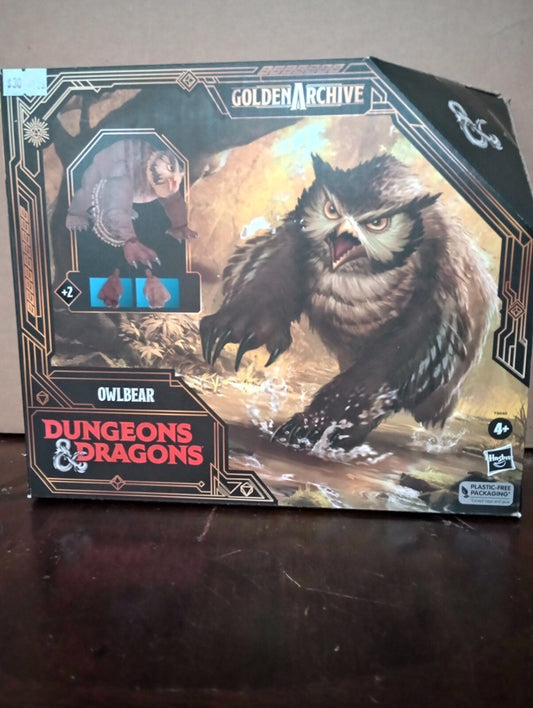 Hasbro Dungeons and Dragons Golden Archive Brown Owlbear 6" Action Figure MISB
