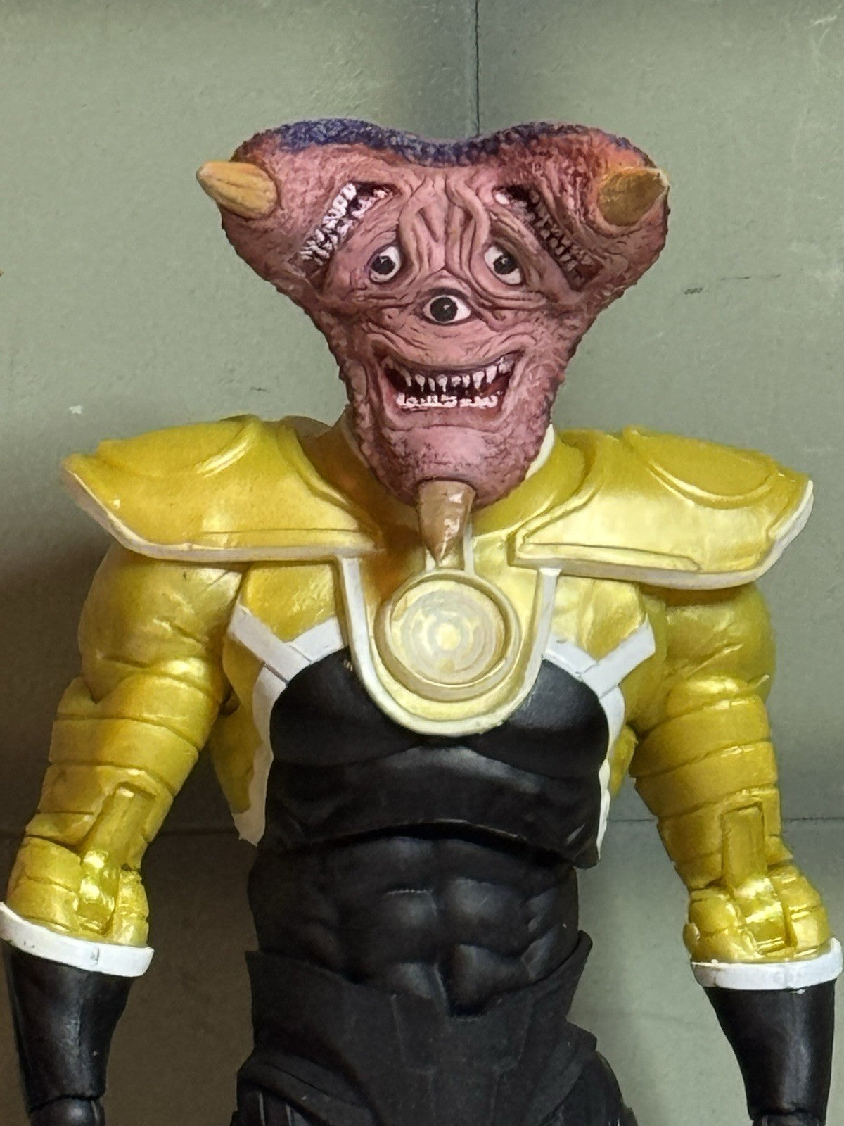 Custom Tri-Eye McFarlane DC Multiverse Collector Sinestro Corps Yellow Lantern