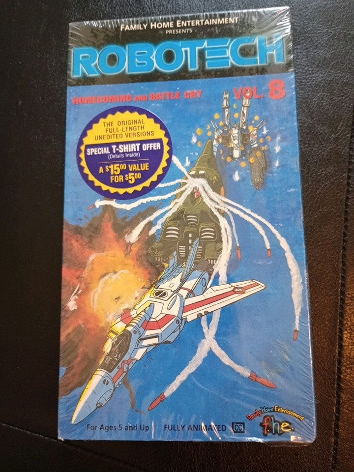 ROBOTECH (Macross) Anime-Volume 8-VHS-1985-Tatsunoko-English Dub