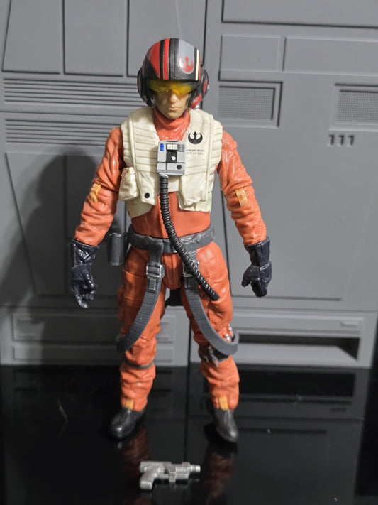 STAR WARS  BLACK SERIES POE DAMERON #07 X-WING PILOT  LOOSE COMPLETE
