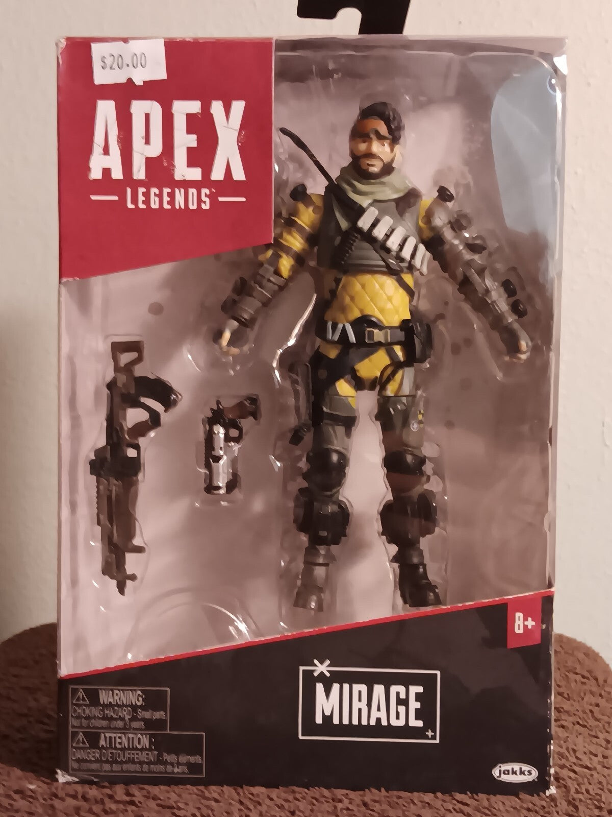 Apex Legends Mirage Figure 2021 Jakks Pacific Elliott Witt (Distressed Box