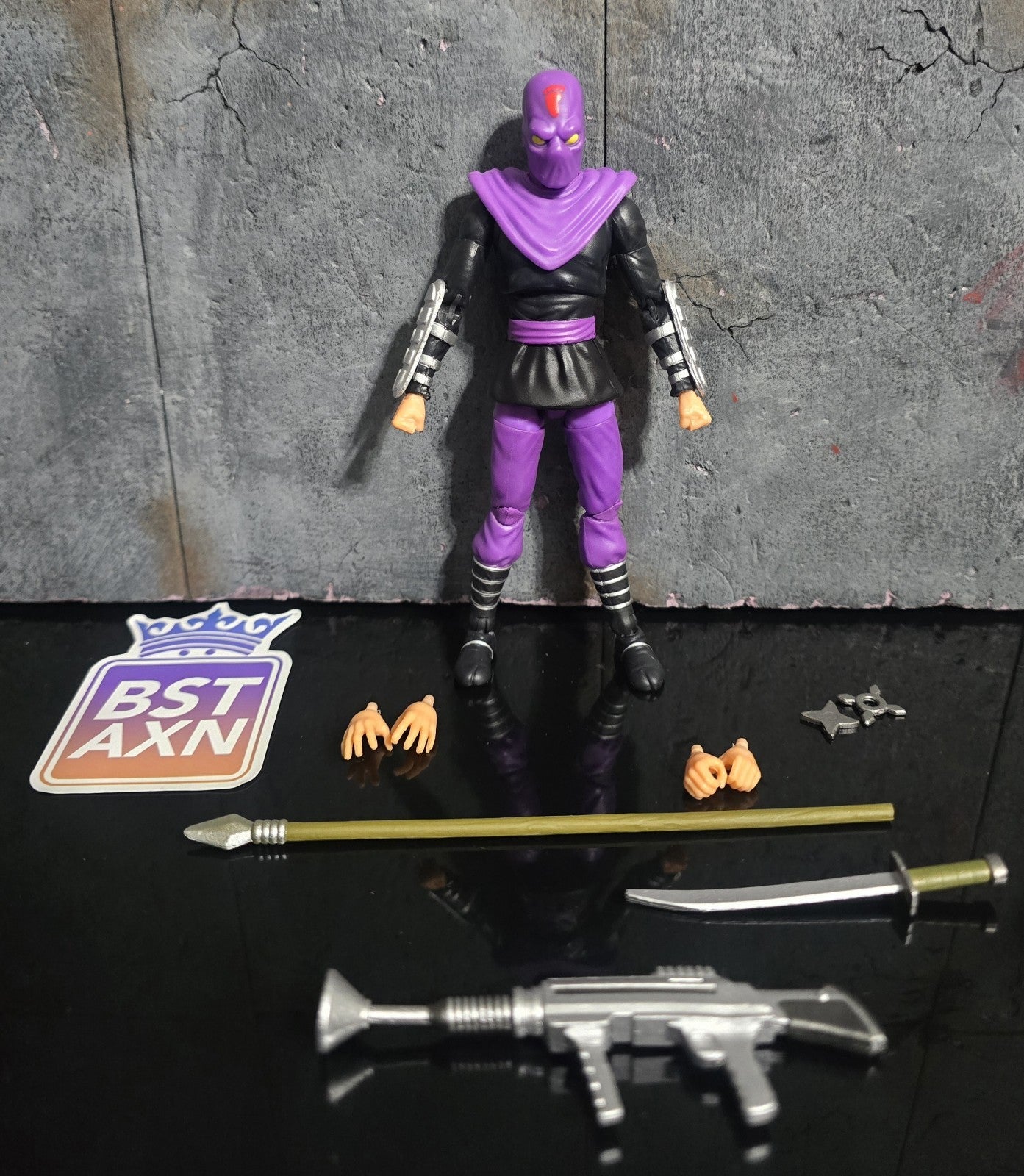 FOOT SOLDIER Teenage Mutant Ninja Turtles Cartoon Action Figure BST AXN Loose