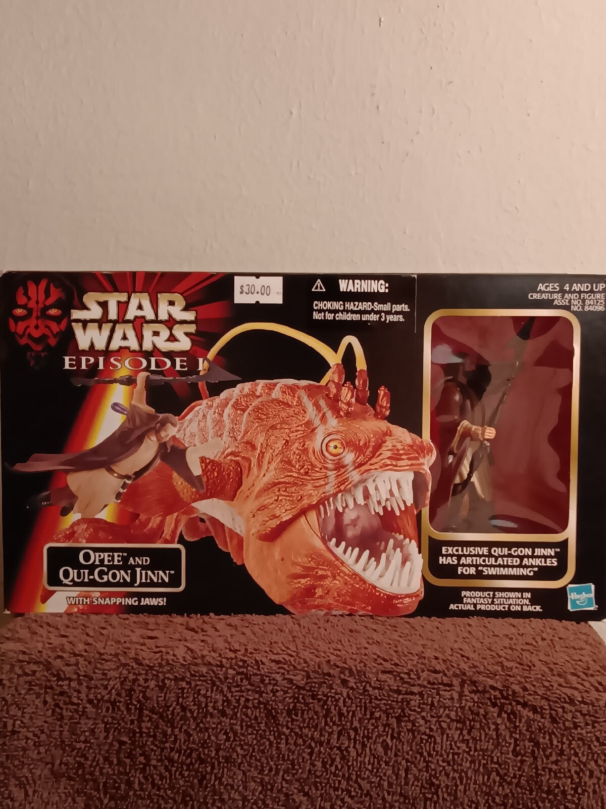 1998 HASBRO STAR WARS EPISODE 1 OPEE AND QUI GON JINN, Exclusive Qui-Gon Jinn S4