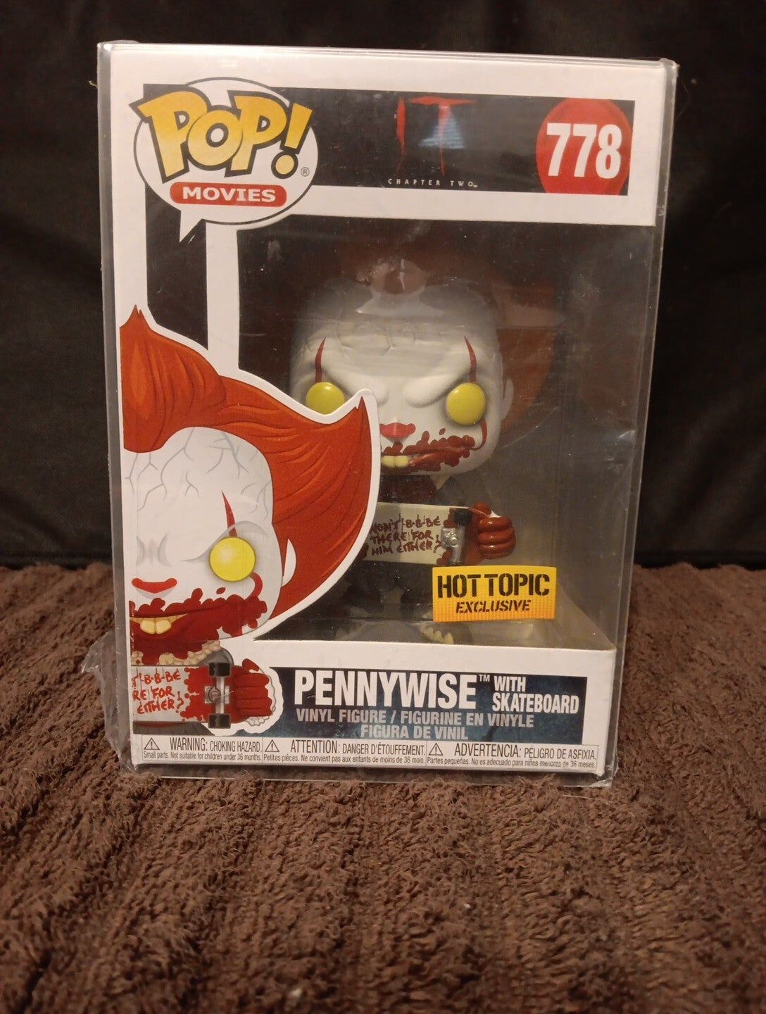 Funko Pop It Pennywise With Skateboard Figure Hot Topic Exclusive 778 Chapter 2