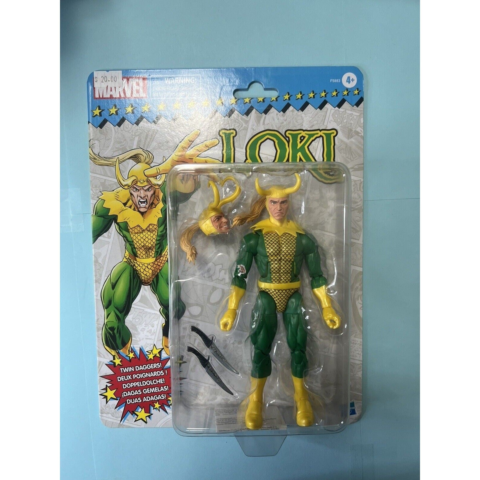 HASBRO MARVEL LEGENDS COLLECTION LOKI Twin Daggers Action Figure New