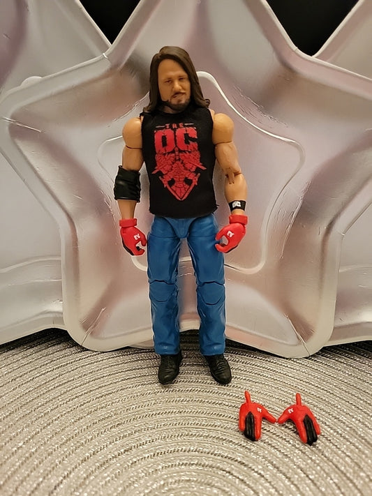 WWE Elite Wrestlemania 38 AJ Styles Mattel Action Wrestling Figure