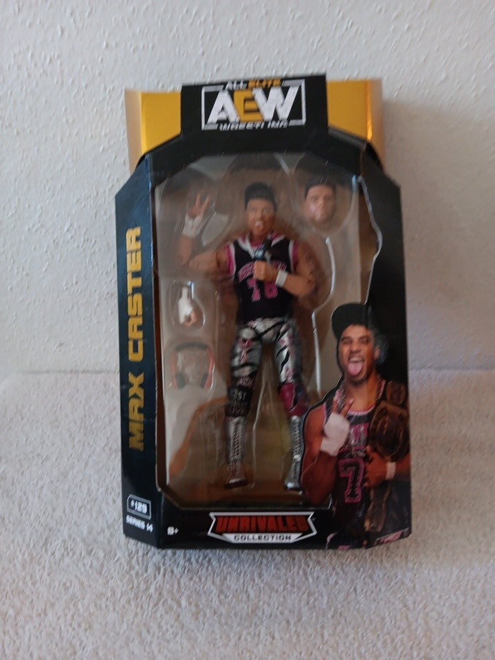 AEW Unrivaled Collection Series 14 Max Caster #129 Wrestling Figure 