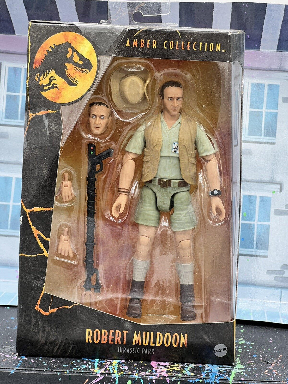 Robert Muldoon Jurassic Park Amber Collection Action Figure Jurassic World New