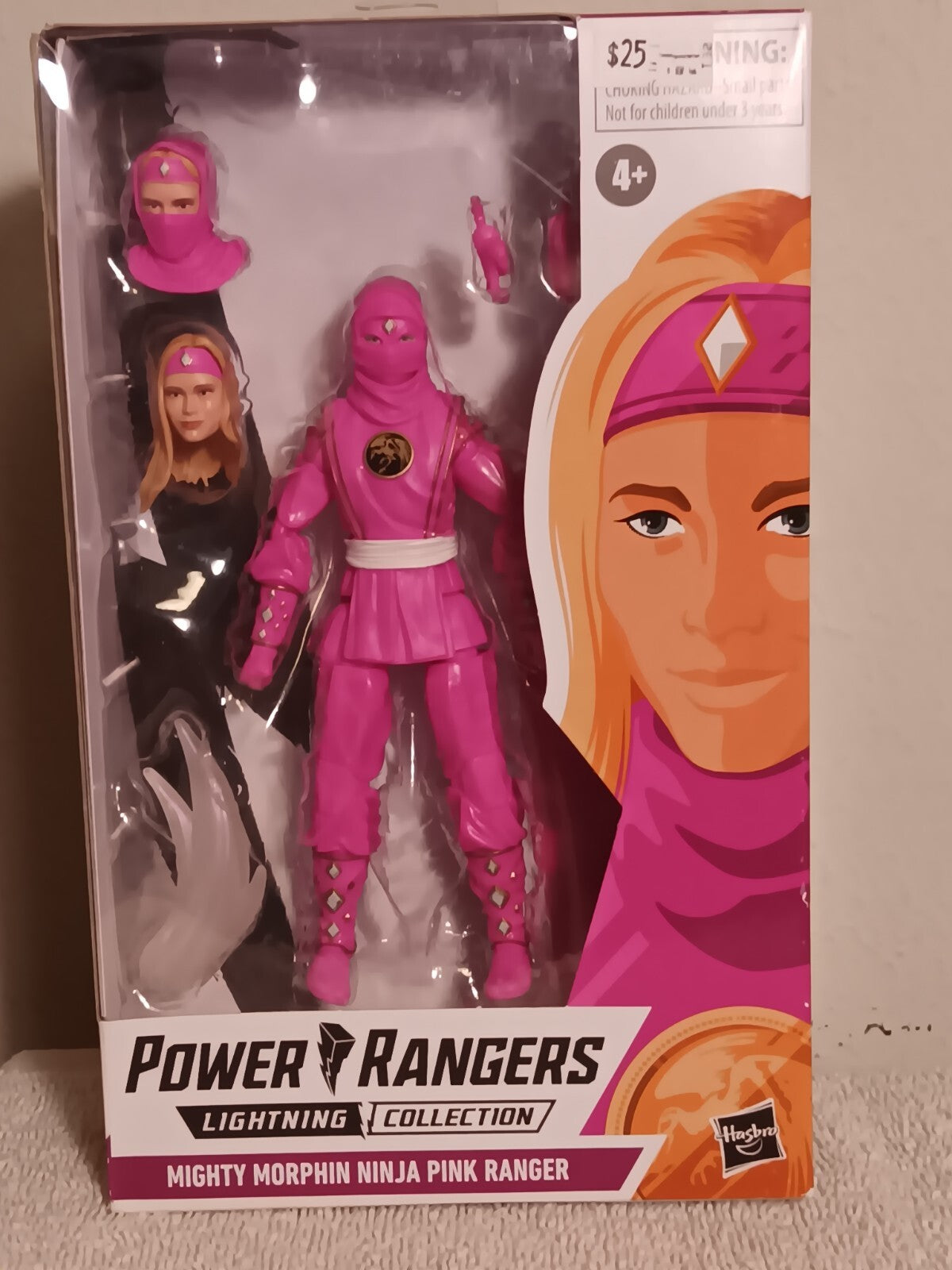 Power Rangers ~ Mighty Morphin Ninja Pink Ranger ~ Lightning Collection ~ Hasbro