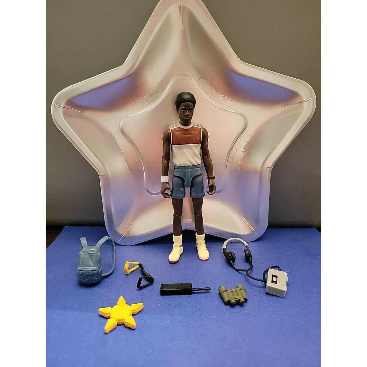 2022 Playmates Toys Stranger Things: Lucas + Walk Talkie + Walkman TMNT